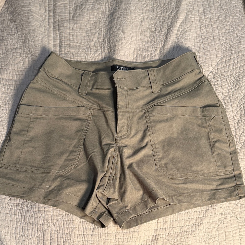 5.11 Tactical Women's Cargo Shorts in Tan